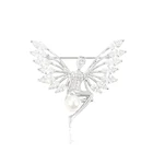 00034 Xuping Bling and shining angel designs rhinestone brooches for lady