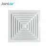 High Quality Square 4 Way Air Flow Aluminum Air Diffuser with Damper Optional