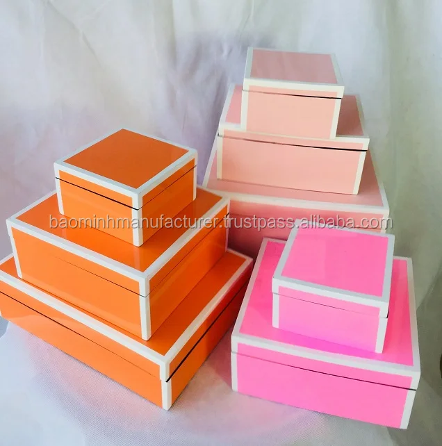 cheapest set of 2 mdf lacquer jewelry box