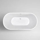 Modern Hotel Shower Freestanding Deep Clear Acrylic bathtub
