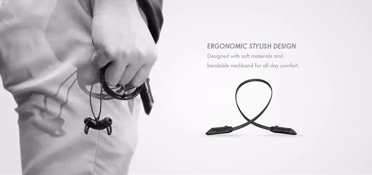 Professional Retractable Magnetic Headset Bluetooth Neckband Headphones Noise Cancelling Wireless Running Earphones With Mic - ANKUX.COM