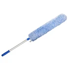 Wholesales Flexible Long Extendable Handle Curved Microfiber Feather Duster For Dust Cleaning