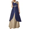 Navy blue and Golden Color Women Indo Western Dress / Indo Western