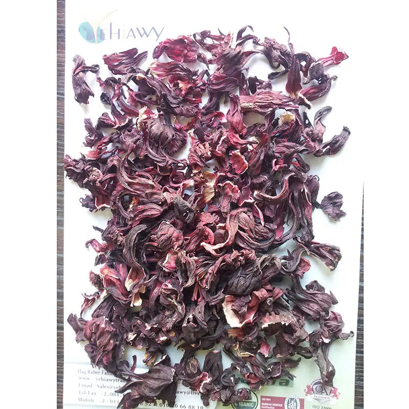 Натуральные Оптовые органические сушеные весь красный Гибискус цветы 5 MT/20 'FCL для импортеров с хорошей ценой сделано в Египте