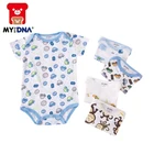Short sleeve cotton newborn baby clothes 2018