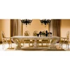 French Baroque Dining Table And Chairs White Solid NFDT01