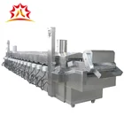 commercial continuous belt fryer for snack pellet,potato chips,peanuts