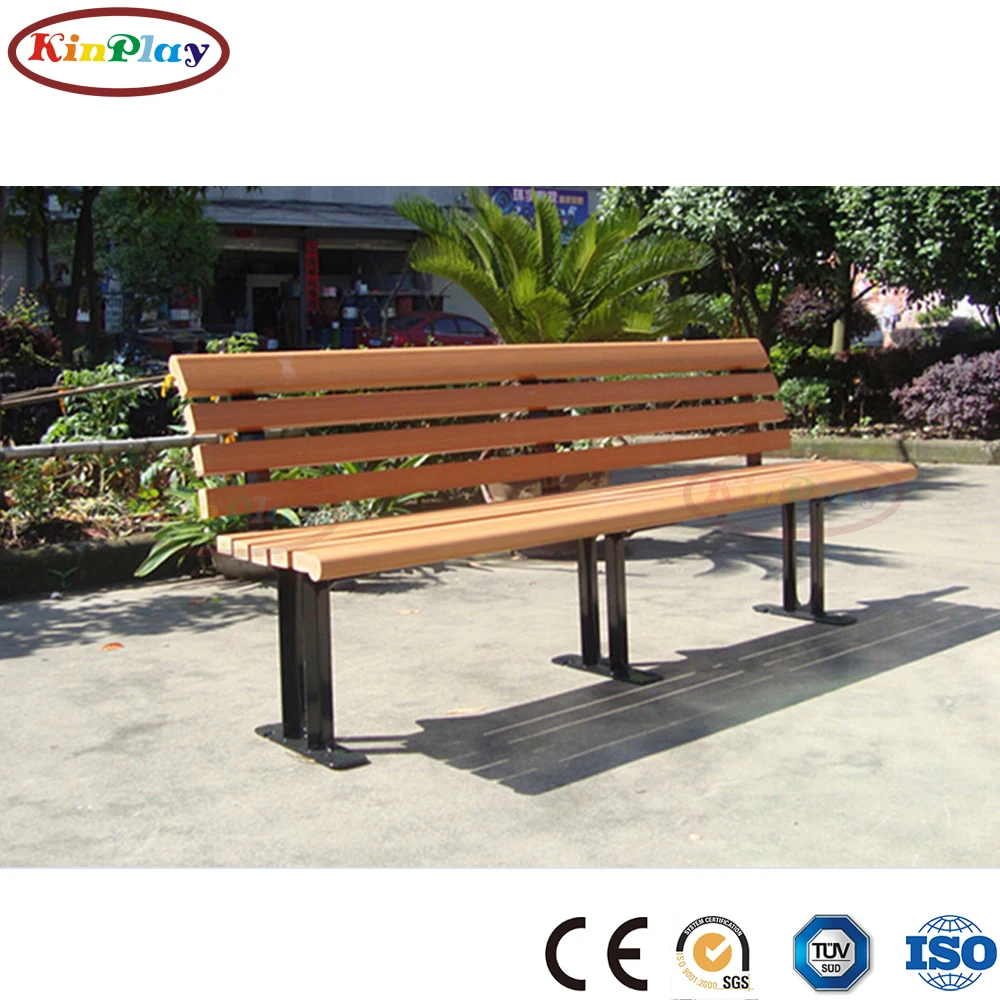 KINPLAY brand metal feet plastic wooden outdoor garden chair