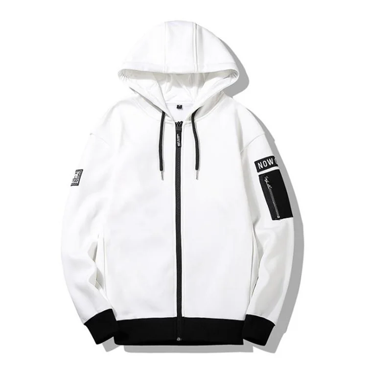 high quality white hoodie