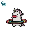 Popular Custom Cute Cartoon 3d Flock Slim Hand Embroidery Patch