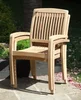 Teak wooden Garden price outdoor Stacking Teak Chairs indonesia timber