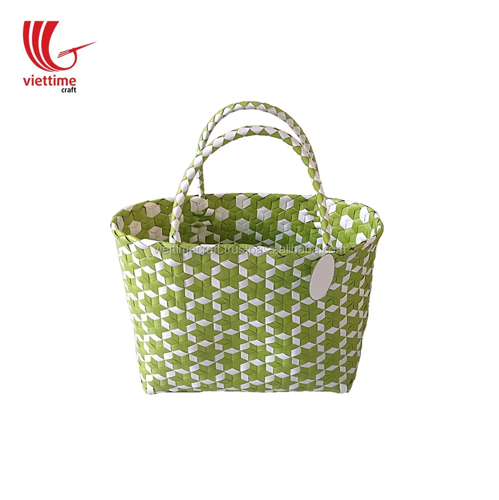 plastic grocery market shopping basket