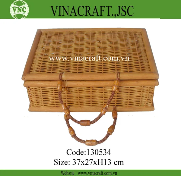 luxury vintage hamper basket with nice handles