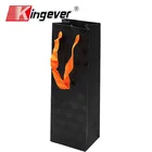 Wholesale Custom Exquisite UV Red Wine Black Paper Gift Bags