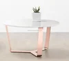 COPPER ANTIQUE SIDE TABLE AND COFFEE TABLE