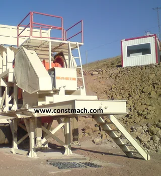 MIDDLE CAPACITY SEMI MOBILE JAW CRUSHER FOR QUARRY PLANT