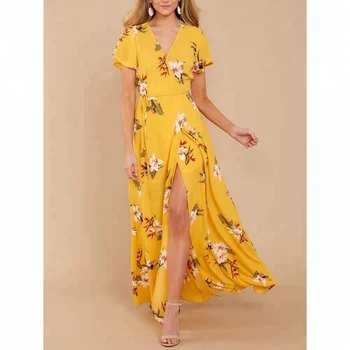 cap sleeve maxi dress