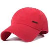 Hot Sale Red Color Custom Logo 3D Embroidery Baseball Cap Sports Stand Plain Cotton Material Summer Outdoor Snapback Hat