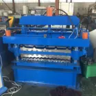 For Building Material Shops Double Layer Box Profile Steel Cladding Tile Cold Roll Forming Machine