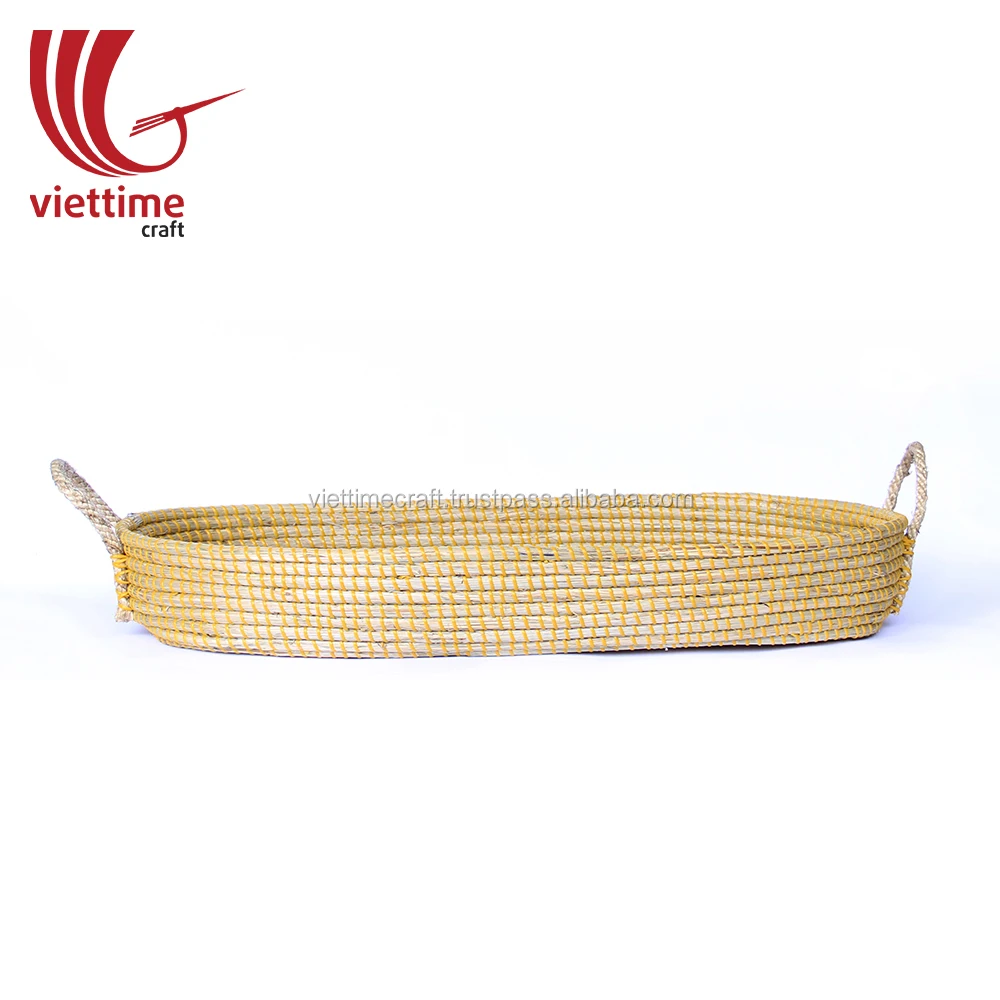 open weave large seagrass baby changing basket