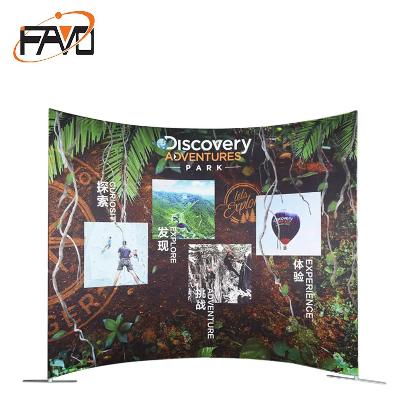 8ft Curved Frame Exhibition System Event Backdrop Wall Display