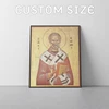 Eco Print Religious Saint Painting - Custom Size Icon Printing - 350 GSM Glossy Print Paper - Matty or Glossy Laminate