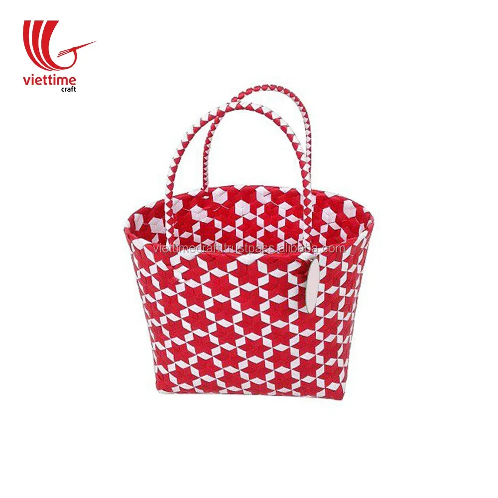 plastic grocery market shopping basket