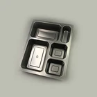 plastic biodegradable food warmer 5 compartment microwave bento food container lunch box