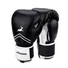 Premium Quality Black Leather Gloves for Kickboxing, Fighting, Punch Bags and Focus Pads Punching