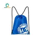 Wholesales printed non woven polyester drawstring bag Guangzhou factory