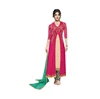 Magenta Jacquard Georgette Anarkali Suit/ Indian Ethnic Wear For Girls / Wholesale Indian Clothing