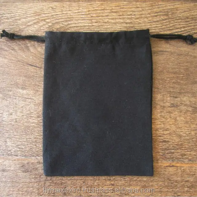 black muslin bags alibaba / gift bag / cotton drawstring bag