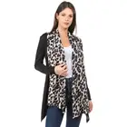 2019 Latest Design Spring Leopard Patchwork Kimono Cardigan Women