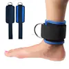 OEM custom Gym fitness neoprene ankle cuff strap with D ring