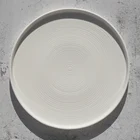 Super White Big Size Large Ceramic Porcelain Dessert Salad Pizza Plates Dishes For Hotel And Restaurant