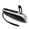 Good quality solar flashlight hand crank charger FM/AM radio flashlight