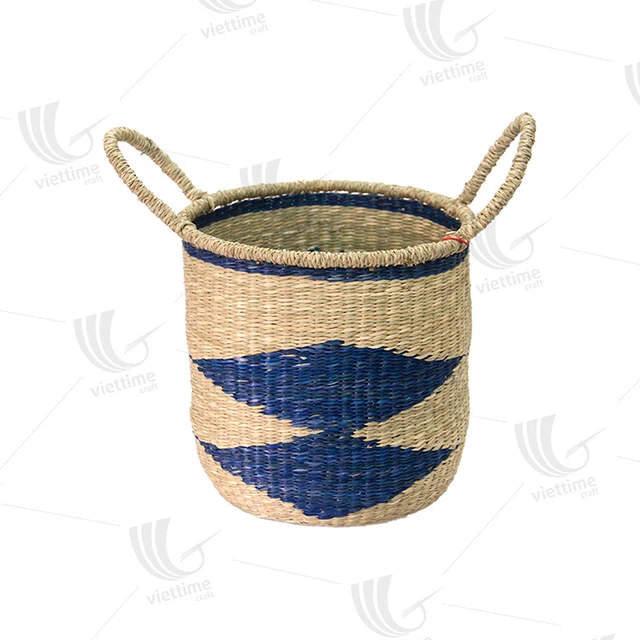 product type: seagrass bolga basket with handle/african basket