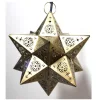 Multi Corner Moroccan Gold Star Christmas Chandelier, Hanging Light Pendant Lamp, Centerpiece For Wedding Decoration
