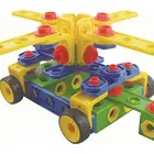 Educational construction engineering building block set for toddlers plastic connecting toy