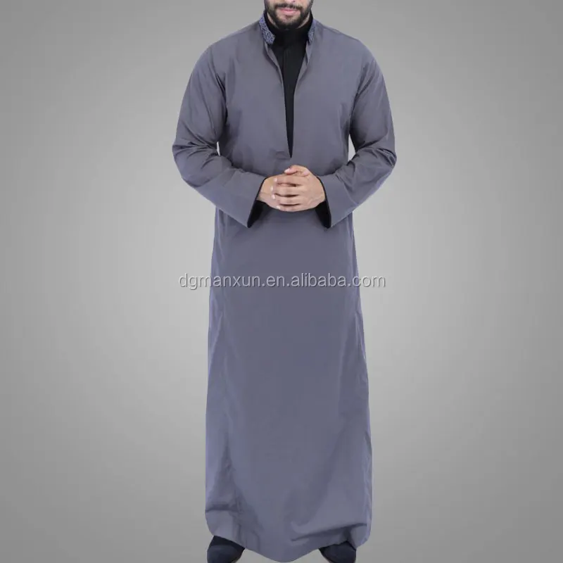 Long sleeve new style kuwait style muslim men thobe