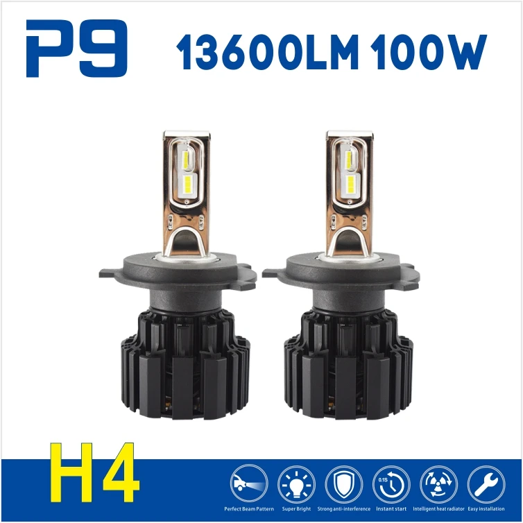 Unimaginable quality special LED light source 6800lumen Flip chips P9 Car Led Headlight Kit h4