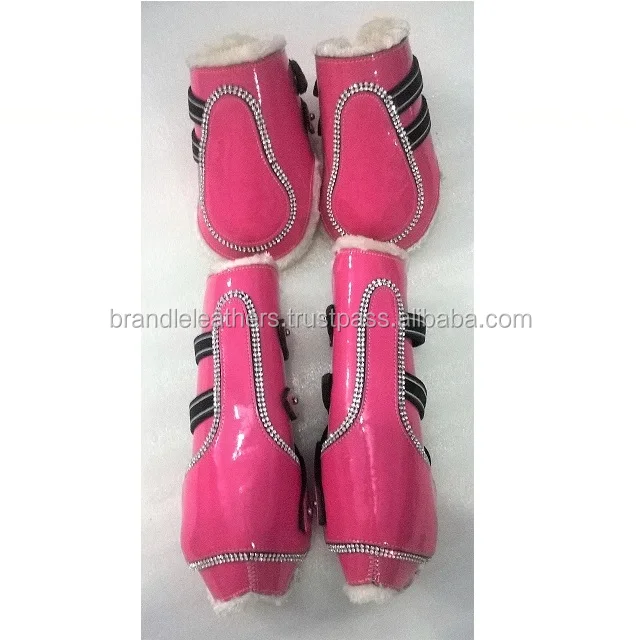 pink horse riding boots