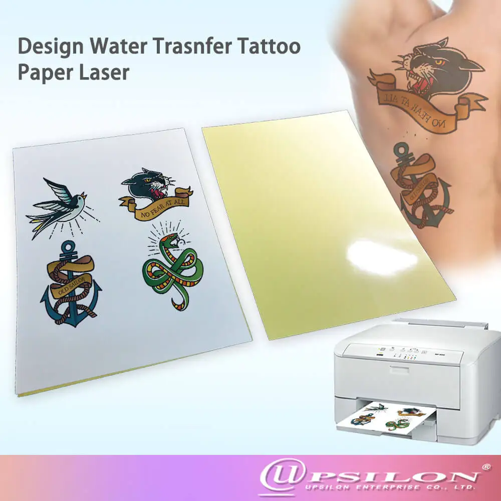14X Upsilon 7272H laser water transfer tattoo paper A14