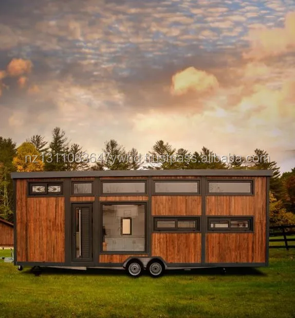 steel structure mobile living tiny home on wheels