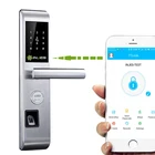Hidden Key Hole Biometric Fingerprint Smart Door Handle Lock