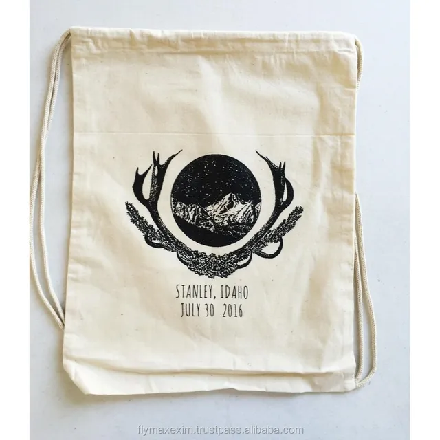 cotton drawstring storage bag 18cmx23cm muslin gift pouches