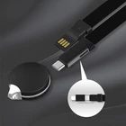 2019 hot selling high quality CE ROHS multiple 3 in 1 fast charger sync lanyard usb cable for micro iphone type C