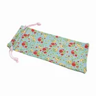 Soft printing drawstring microfiber glasses pouch