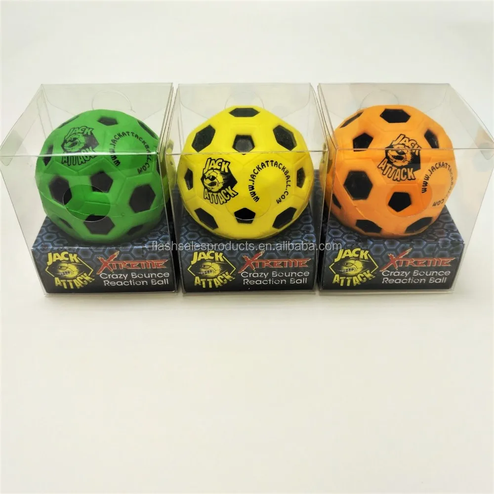 jack attack xtreme high bounce ball green color for outdoor