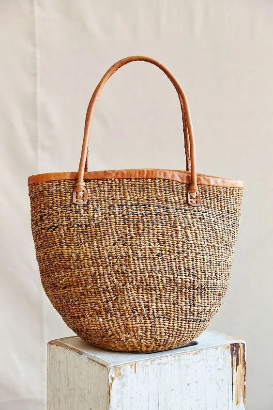 white basket handbag